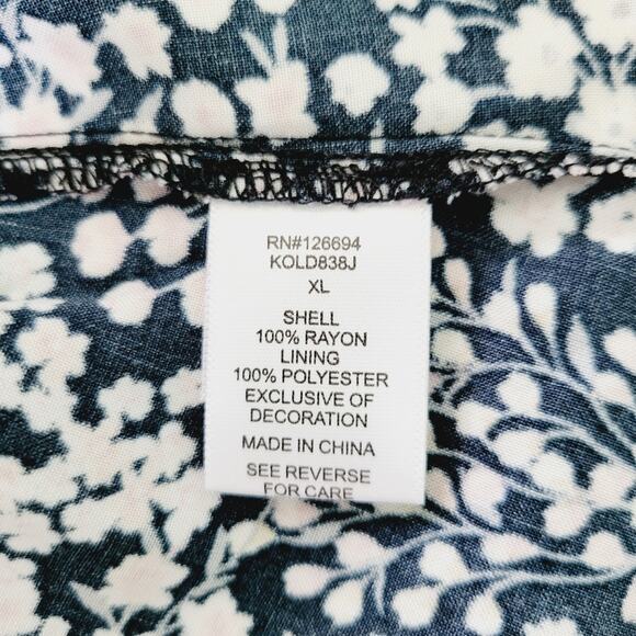 To Be Spoiled NWT Floral Side Slit Midi Maxi Dress - Sundress Sz XL - Picture 10 of 14